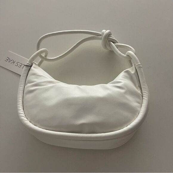 Jules Kae Luna Rope Hobo bag purse in White NWT - Picture 10 of 11